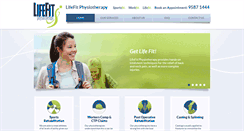 Desktop Screenshot of lifefitphysio.com.au